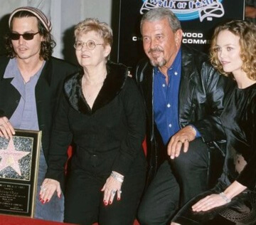 Betty Sue Palmer with her ex-husband and son Johnny Deep